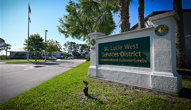 Image of St. Lucie West Services District Administration and Customer Service Building Sign